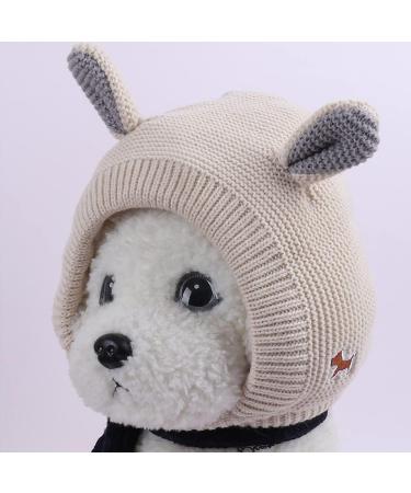 Buy Weduspaty Cute Beige Dog Knitted Hat | Stylish Pet Accessory for International Shipping - Buy Online on GoSupps.com