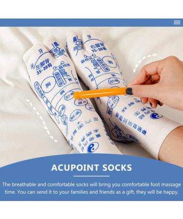 Lurrose Blue Tabi Socks | Japanese Kimono Cotton Acupressure Slippers | Sweet 2-Toe Sandals for Comfort & Style 40-45 - Buy Online on GoSupps.com