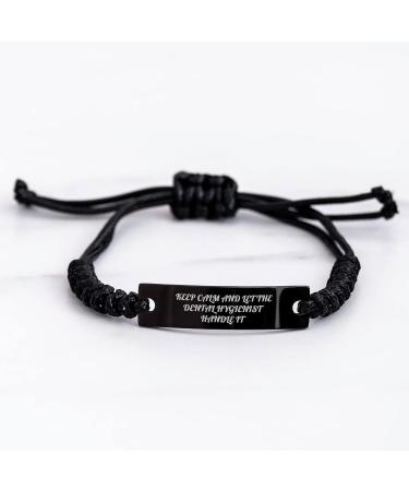 Keep Calm And Let The Dental Hygienist Handle It Unique Gifts for Dental Hygienist Christmas Rope Bracelet Adjustable Rope Jewelry - Buy Online on GoSupps.com