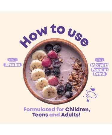 Kids Calm Magnesium Drops - Sugar & Gluten Free - Grape Flavored Anxiety Relief Supplement - 30 ML - Buy Online on GoSupps.com