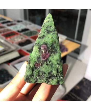KuRkur Natural Crystals Choice of Gifts 1pc 200g-300g Natural Rough Epidote Ruby Vibration Stone - Buy Online on GoSupps.com