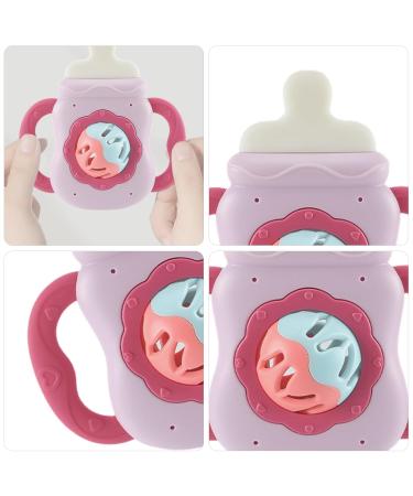 Buy Baby Bite Ring - Silicone Biting Toys for Toddler Sensory Play | Early Educational Gift for Girls (Pink) - Buy Online on GoSupps.com