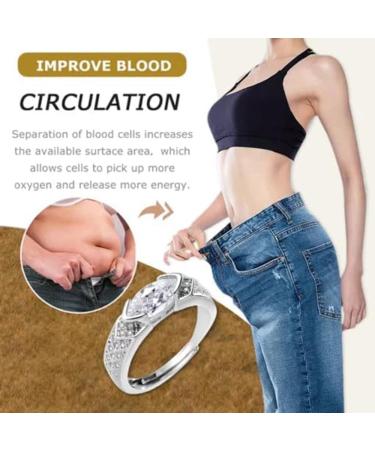 Magnetic Lymphatic Therapy Titanium Ion Moissanite Diamond Ring Unclog Bloodstream and Lymph Nodes Lymph nodes Zircon Ring (2PC-W ONE Size) - Buy Online on GoSupps.com