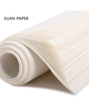 NUOBESTY Sumi Paper Ink Writing Sheet Chinese Calligraphy Rice Paper Xuan Paper for School Office Drawing Supplies 50pcs - Buy Online on GoSupps.com