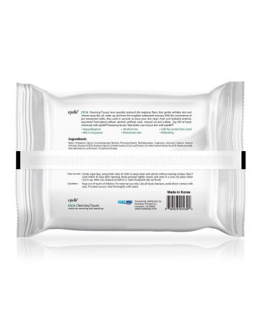 Epielle Makeup Remover Cleansing Tissues | Alcohol-Free | Cica | Removes Makeup & Mascara | 30 Count x 6 Value Pack - Buy Online on GoSupps.com