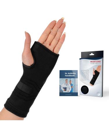 Dr.Arthritis of doctors designed the wrist bandages/wrist support palm protection with gel cushion bangage wrist for carpal tunnel RSI hand band rail on the right/left black l l black - Buy Online on GoSupps.com