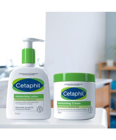 Cetaphil 1L Moisturising Lotion for Normal to Dry Sensitive Skin with Niacinamide & Vitamin E - Buy Online on GoSupps.com