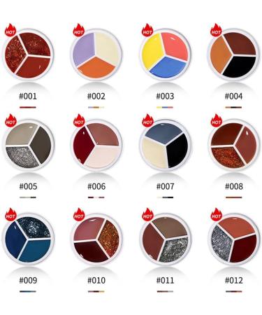 Nail Art for DIY Drawing Manicure Soak Off Gel Three-color Solid Canned Gel Painting Gel Can Gel(02) - Buy Online on GoSupps.com