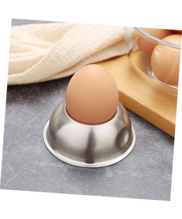 Zerodeko Egg Serving Cup Table Hard Storage Tabletop for Household Stainless Stand Kitchen Silver Spoon Egg Holder Tray - Buy Online on GoSupps.com
