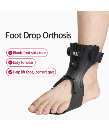 Syrebo Drop Foot Brace - AFO Ankle Brace Support with Airbag Absorber for Hemiplegia Stroke, Medium Size - Improve Walking Gait and Relieve Pain - Buy Online on GoSupps.com