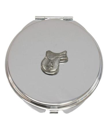 Horse Saddle Compact Mirror Handbag Gift With Free Engraving 458