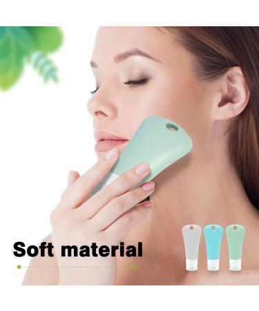 Travel Bottle Set for Toiletries - Leak-Proof Silicone (3 PCS 3 oz) - BPA-Free Refillable Squeezable Accessories for Shampoo Lotion & Cosmetics - Buy Online on GoSupps.com