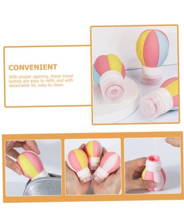 FRCOLOR 3pcs Silicone Travel Bottles for Body Wash - Leakproof & Portable - Perfect for International Shipping - Buy Online on GoSupps.com