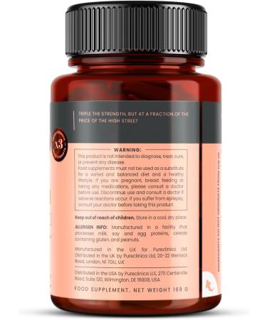  pureclinica Hyaluronic Acid 300 mg x 1080 tablets (3-year supply). Triple Strength Hyaluronic Acid. 300% stronger than other HLA tablets - Buy Online on GoSupps.com