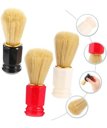 Fomiyes 3 STK Wild Boar Bristle Hair and Beard Brush Set | Premium Hairdresser Neck Brush | Dachs Bartbrush for Men | Professional Grooming Tools - Buy Online on GoSupps.com