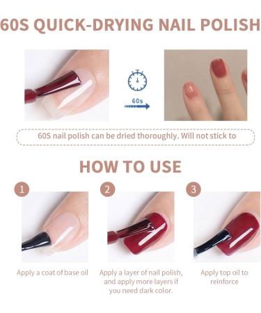 TBeautfave Purple Nail Varnish Nail Polish Quick Dry Long Lasting Nail Polish Non-Toxic Nail Polishes Breathable Nail Polish No Need Cure Gel Polish Nail Varnish at Home 29 Purple - Buy Online on GoSupps.com