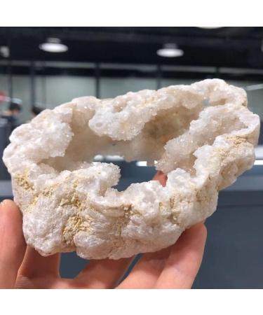 Natural Crystal Rough Natural White Agate Geode Double-Sided Cutting Quartz Crystal Cluster Minerals Crystal Home Decoration (Size : 2pcs) ZJGIDTEM (Size : 1pc) - Buy Online on GoSupps.com