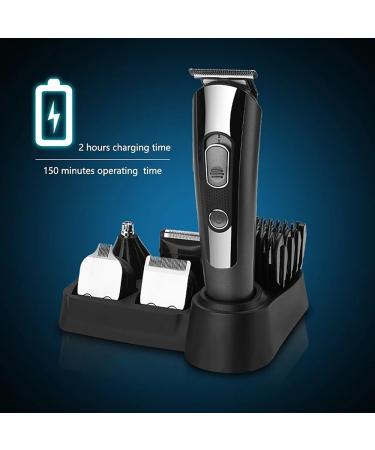 Professional Hair Clippers for Men | 5-in-1 Grooming Kit | Electric Trimmer for Beard Nose Ear & Eyebrows - Buy Online on GoSupps.com