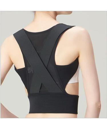 Posture Corrector Adult Children Back Support Belt Corset Orthopedic Brace Shoulder Correct Black M