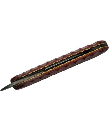 Buy SZCO Supplies 6 Red Grooved Damascus Razor - Premium Quality International Shipping - Buy Online on GoSupps.com