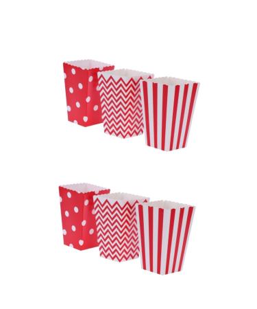JECOMPRIS 96 Pcs Vacations The Holiday Party Packs Graduation Shower Girl Favors para Shower Ni a Holidays Popcorn Carton Birthday Party Supplies Candy Party Bag Red mediumx2pcs Redx2pcs