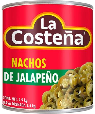 La Costena Jalapeno Nacho 2.8kg / Mexican Canned Jalapeno Slices For Nachos Tinned Pickled Jalapeno Pepper Slices Hot & Spicy Chillies - Buy Online on GoSupps.com