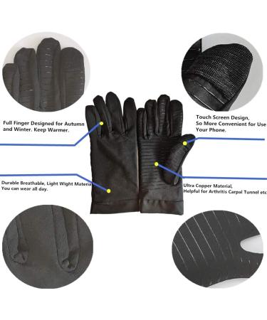 Copper Compression Gloves for Arthritis Pain Relief - Small (1 Pair) - Buy Online on GoSupps.com