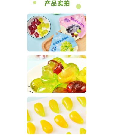 Peel fudge Lychee grape 8 kinds of fruit candy 50% fruit juice content wedding candies healthy nutrition snacks snack gifts candy dessert Chinese candy gift (Mixed flavors 4 packs(150g)) Mixed flavors 4 packs(150g) - Buy Online on GoSupps.com