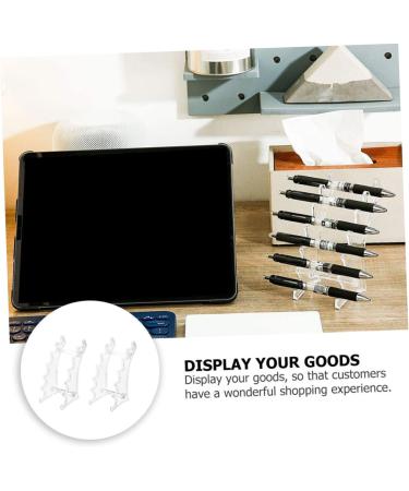 Mikinona 4pcs Arc Pen Holder Acrylic Eyeliner Holder Eyeliner Display Rack Lipstick Organizer Simple Cosmetic - Buy Online on GoSupps.com