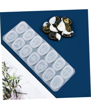 VILLCASE 9 Pcs Rune Pendant Mold Silicone Molds Handmade Mold for Craft Resin Rune Mold Cake Mold Manual - Buy Online on GoSupps.com