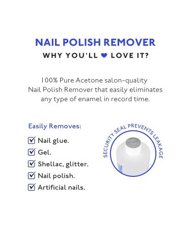 Eternal 100% Pure Acetone Nail Polish Remover - 16 Fl Oz (Pack of 1) - Buy Online on GoSupps.com