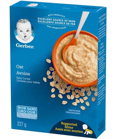 GERBER CEREAL Stage 1 - Oat Baby Food Cereals Starter Stage 227 g 6 Pack - PACKAGING MAY VARY Oat Cereal - Buy Online on GoSupps.com