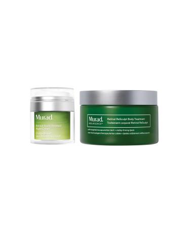 Murad Prevent & Correct Face & Body Combo - Youth Renewal Night Cream and Resculpt Body Treatment for Targeting Sagging Crepey Skin and Deep Wrinkles Set of 2