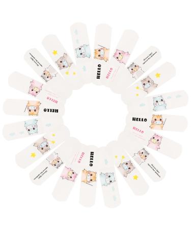 Beaupretty 60 Sheets Cartoon Wounds Protector Care Sticker Blood Sticker Woven Breathable Bandages Bands Cartoon Bandages Cartoon Adhesive Bandages