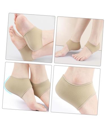Shop Healeved Heel Socks - Women's Sports Heel Braces & Protective Covers | Slip-On Sneakers Heel Sole Protectors - Khaki - Buy Online on GoSupps.com