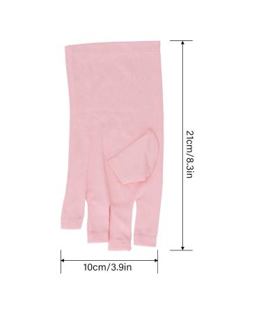 Nail UV Gloves Hand Protection UV Lamp Breathable Gloves for Manicures Protection Reusable Stretchy Professional Nail Lamp Fingerless UV Gloves Pink Gel Manicure Gloves - Buy Online on GoSupps.com