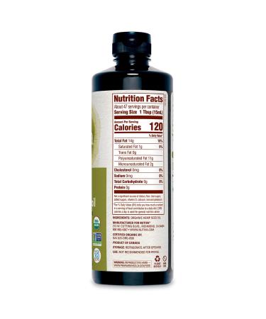 Nutiva Organic Cold Pressed Hemp Oil 24 fl oz - Pure, Natural & Nutritious - Buy Online on GoSupps.com