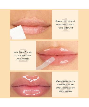 Ginger Lip Plumping Oil Natural Lip Plumper Long Lasting Moisturizer Non-Sticky Ginger Essence Lip Treatment Oil for Day and Night Use - Buy Online on GoSupps.com