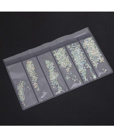 Different Gift Nail Art Rhinestones Easy To Use Nail Art Decoration Stylish And Beautiful More Durable Beauty Salon Manicure Store for Home Salon(31 loose diamond AB color)