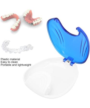 Orthodontic Retainer Case & Fake Tooth Cover - Travel Storage Box for Men (Blue) | International Shipping Available - Buy Online on GoSupps.com