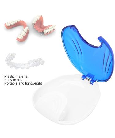 Blue Portable Dental Box for Artificial Teeth & Earplugs - Travel Storage Container for Tooth Correction | International Shipping Available - Buy Online on GoSupps.com