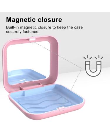 BVN Pink Denture Box | Travel-Friendly Container for Braces & Dentures | Durable & Stylish - Buy Online on GoSupps.com