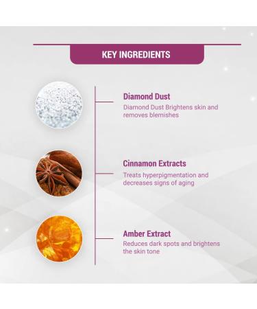 FT Herbal's Radiant Diamond Cellular Radiance 4 in 1 Facial Kit with Diamond Dust & Cinnamon Chemical Free 4x37g - Buy Online on GoSupps.com