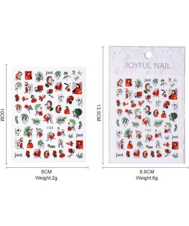 1 Sheet Fashion Decals Graffiti Pattern DIY Nail Art Decoration Slider Manicure Tool Geometric People Face Nail Sticker(1122) Style1122 - Buy Online on GoSupps.com