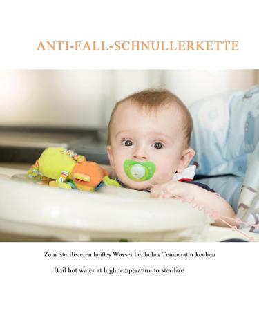 Meekye 2-in-1 Pacifier Chain & Cup Holder - BPA-Free Silicone Stroller Toy Holder | Baby Accessories in Blue & Green | 4/6 Pack Available - Buy Online on GoSupps.com