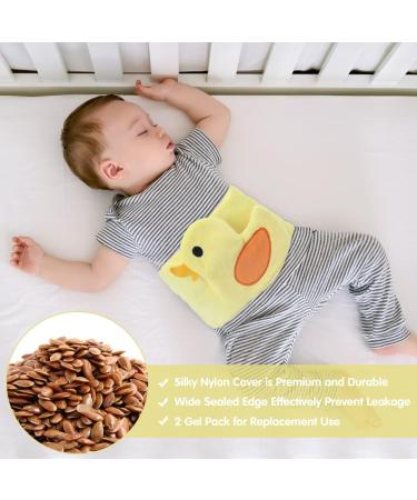 Hilph Baby Colic Relief Heated Tummy Wrap - Reusable Baby Heating Pad for Gas, Reflux & Upset Stomach - Yellow Duck - Buy Online on GoSupps.com