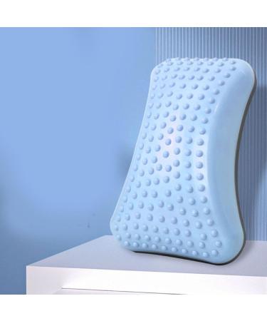 Geruwam Backrest Pillow | Ergonomic Lumbar Support & Posture Correction | Inflatable Lower Back Support Pillow - Blue (Includes Gas Needle) - Buy Online on GoSupps.com