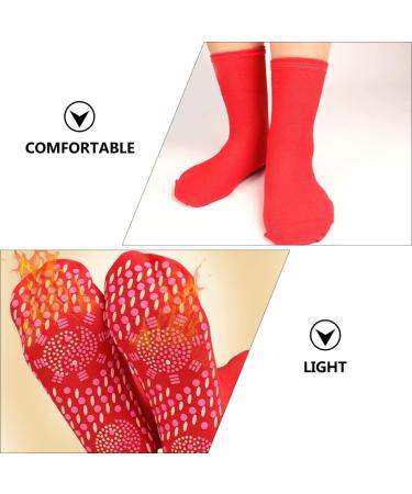 Kisangel Self-Warming Ski Socks for Men 6 Pairs Tomalin Acupressure & Tourmaline Health Socks | Elastic Cotton Comfort - Buy Online on GoSupps.com