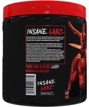 Insane Labz Insane Amino Hellboy Edition - BCAA with Energy & Focus for Muscle Recovery | 30 Servings | Blue Raspberry - International Shipping Available - Buy Online on GoSupps.com