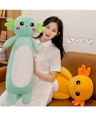 Kekeso Long Axolotl Plush Pillow - Green 65cm/25.59inch - Stuffed Animal Gift for Boys and Girls - Salamander Plush Toy for Christmas - Buy Online on GoSupps.com